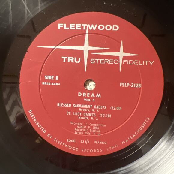 1964 DREAM Drum & Bugle Corps Contest Volume 2 JUNIOR CORPS LP ULTRASONIC CLEAN! - Picture 5 of 6